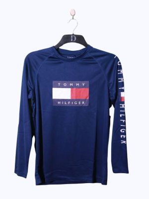 Full Sleeve T-Shirt by Taroka Blue Full Sleeve T-Shirt by Taroka