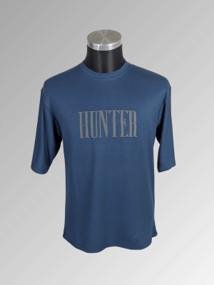 Drop Shoulder T-Shirt | Premium Blue Tee with Bold Front & Back Print | Taroka তারকা টি-শার্ট