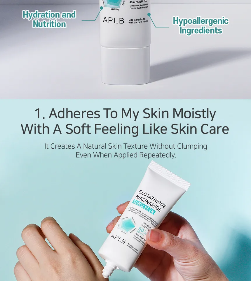 Aplb Glutathione Niacinamide Sunscreen 40 ml