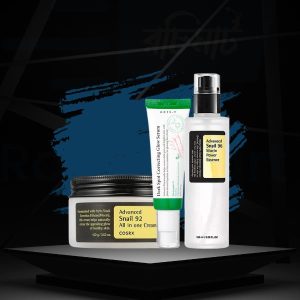 Glass Skin Magical Combo: Cosrx Snail 96 Essence & 92 Cream 100ml, Axis-Y Glow Serum 50ml